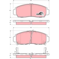 TRW GDB3240 Bremsbelagsatz FüR Honda Odyssey RL1 RA6 RA