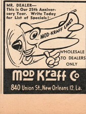 Mod Craft Lines Vintage Print Ad 25th Anniversary New Orleans LA