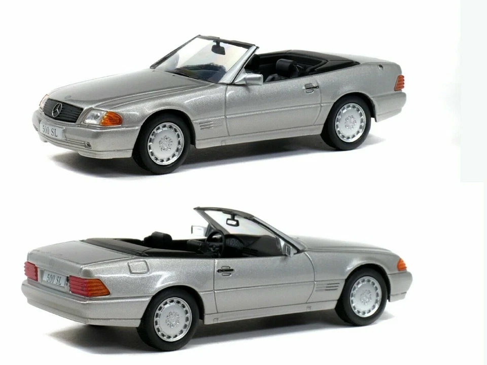 MERCEDES BENZ 500 SL CLASS R129 1989 ARGENTO SOLIDO S4304000 1/43 KLASSE ARGENTO - Immagine 4 di 4