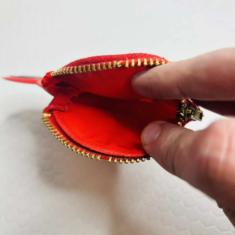 Mickey Mouse Disneyland Vintage Coin Purse Red Zippered Pouch *See Comments* - Image 3 of 4