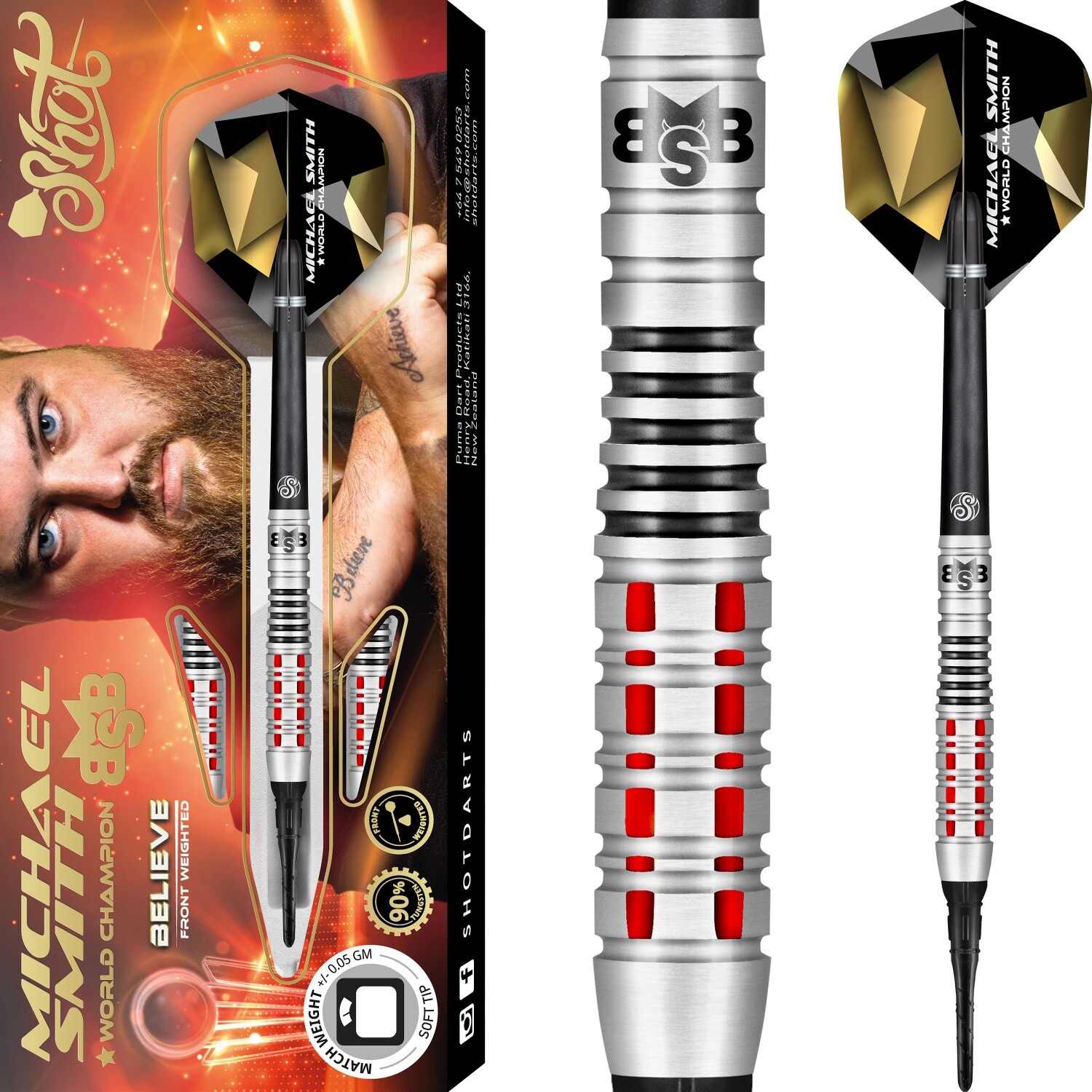 Shot - Michael Smith Believe - Softdart 26590₽