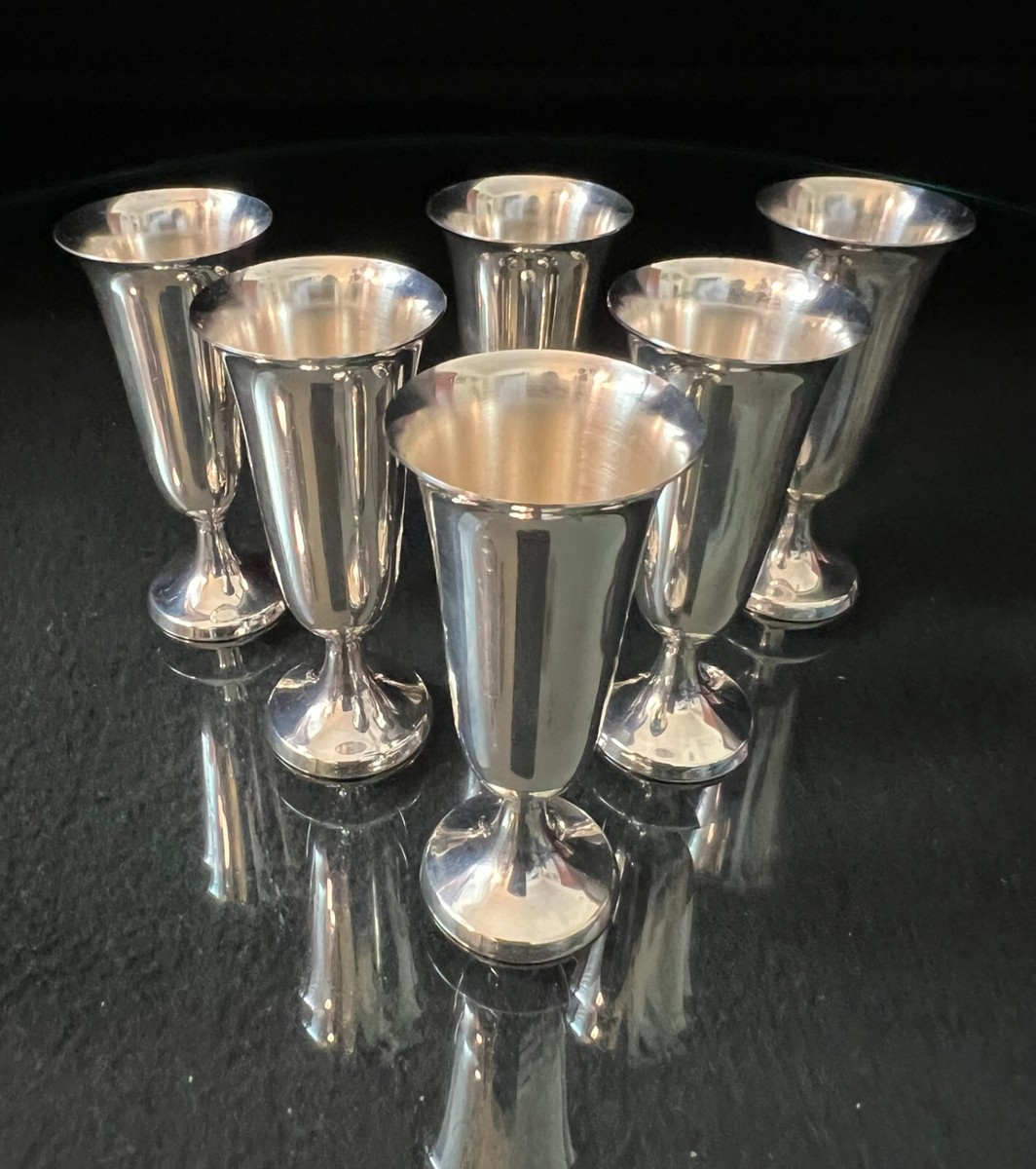 Vintage Web Sterling Silver Cordials, 925, 6-Piece Set, 3