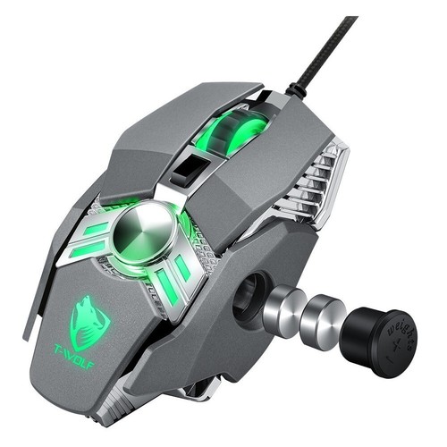Neu V10 Wolf Warrior kabelgebunden USB optische RGB LED Gaming PC Maus 6400 D... - Bild 2 von 5