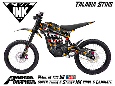 talaria sting Graphic Kit Full sticker MX3 / MX4 / MX5 shark camo | eBay