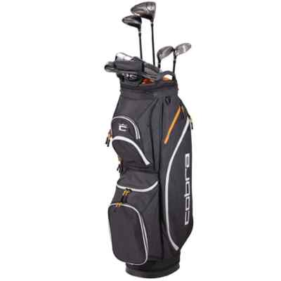 Cobra Fly XL 2 Herren 11 Stück Stahl Golf Paket Set & Cartbag Brandneu Verpackt