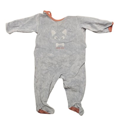 Original Baby Cuddle Romper Jumpsuit Pyjama Petit Bateau 19 8/12ft 68