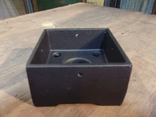 Post Base, Anchored 4x4 Heavy Cast Aluminum, Black, MADE IN THE USA