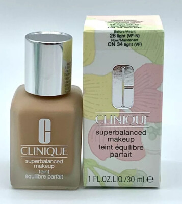 Clinique Superbalanced Makeup CN 34 LIGHT Full Size 1oz Foundation, New in Box