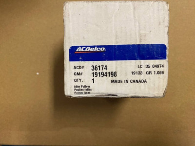 ACDelco Professional 36174 Idler Pulley with 10 mm Insert, Bolt, and Dust Shield