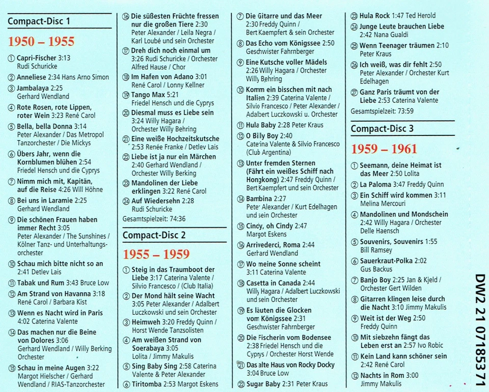 (5CDs) Das Waren Noch Zeiten - Rita Pavone, Dorthe, Heidi Brühl, Jan & Kjeld - Bild 2 von 4