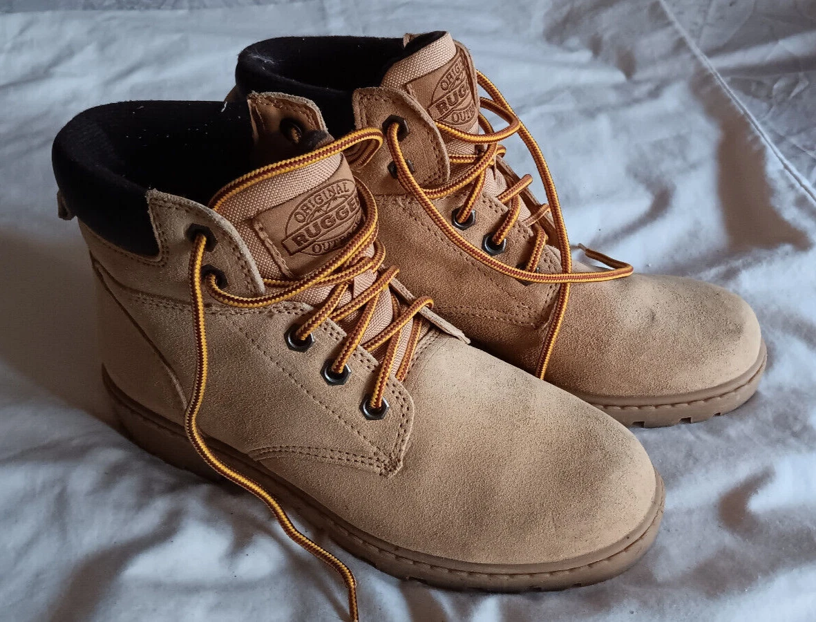 ORIGINAL RUGGED OUTBACK WOMENS MENS WORK BOOTS SIZE 5.5 GOOD