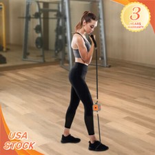 2pc Workout Bands Resistance & Pump with Handles Yoga Elastic Fitness Exercise