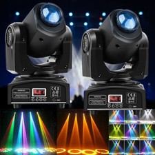 2pcs 120W RGBW 8 Gobo DMX LED Moving Head Stage Lighting Disco Show Party Spot