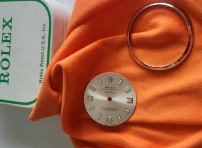 GENUINE ROLEX AIRKING  DIAL/Bezel, Arabic for 114200,114210,114234 models ,Mint!