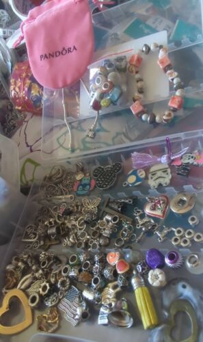 Jewelry Making BRACELETs Some 925 EURO Pouch PUGSTER Pendant Charm case lot X023 - Picture 1 of 4