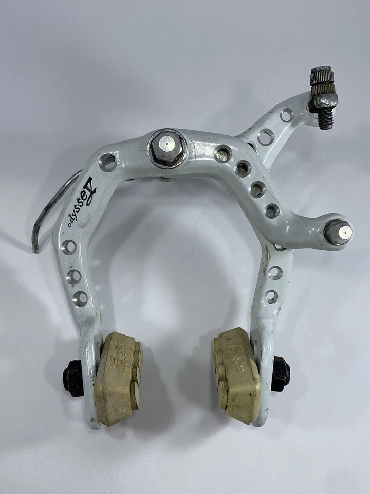 Odyssey System 2000 1985 freno trasero blanco grabado logotipo Old School vintage BMX Foto 3 de 4