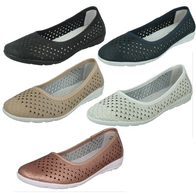Eaze Damen Freizeit Ballerinas Flats - F8R0505