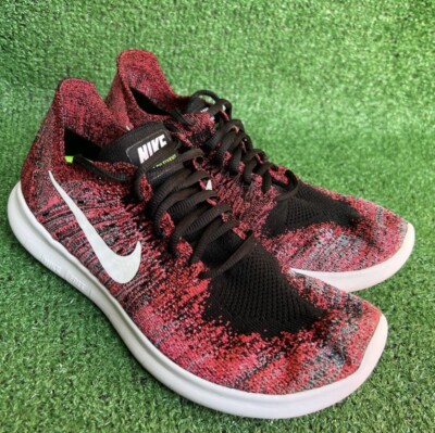 Nike Womens Free RN Flyknit 2017 880844-006 Pink Running - Main Image