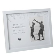Amore by Juliana Collection Diamond Wedding Anniversary 4 x 6 Photo Frame Gift