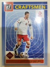 ROBERT LEWANDOWSKI 2021-22 Panini Donruss  Road To Qatar Craftsmen Press Proof 