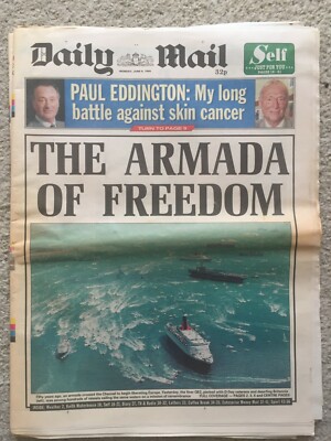 Tagespost Zeitung 6. Juni 1994 QE2 D-Day Armada