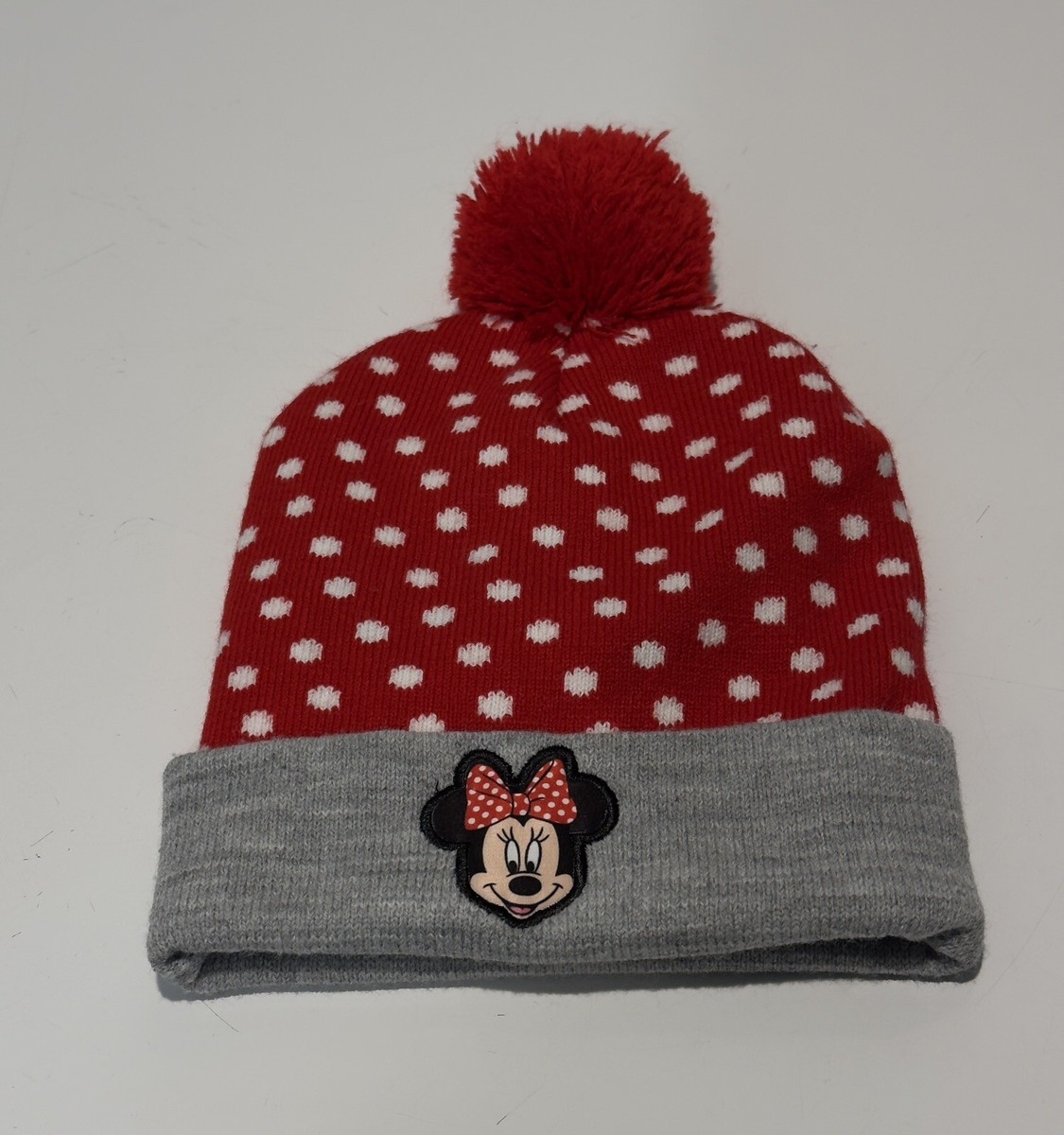 Kids Minnie Mouse Winter Beanie Hat, Size Youth OSFA Fun Disney