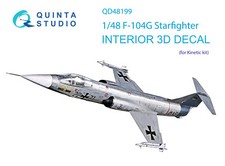 Quinta Studio 1/48 F-104G 3D-gedrucktes & far...