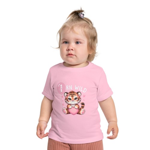 Personalisiertes Baby T-Shirt für den 1. Geburtstag- Boho-Design Bio-Baumwolle - Picture 4 of 13