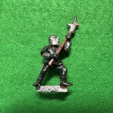 Games Workshop Man at Arms Bretonnian Billman Halberd Metal Citadel C26 80s 🟢
