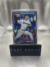 2024 Topps Chrome Eury Perez #6 Lava Refactor Miami Marlins