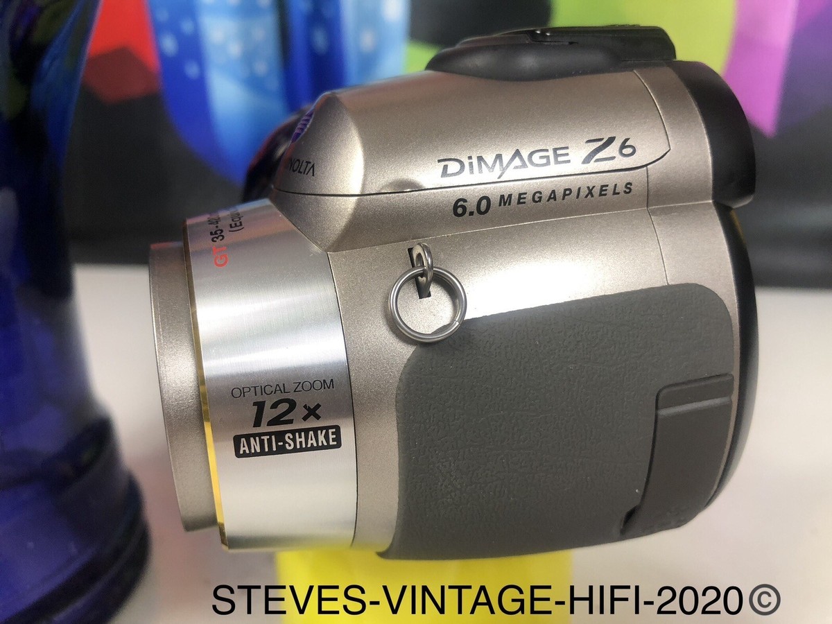 Konica Minolta Dimage Z6 Digital Camera Bridge Camera SILVER, 1GB