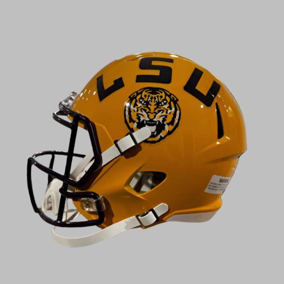 Casco de fútbol americano de velocidad réplica tamaño completo LSU Tigers - NCAA. Foto 2 de 4