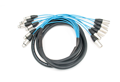 6 Channel 10' ft XLR Mic Stage /Studio Extension Audio Snake 