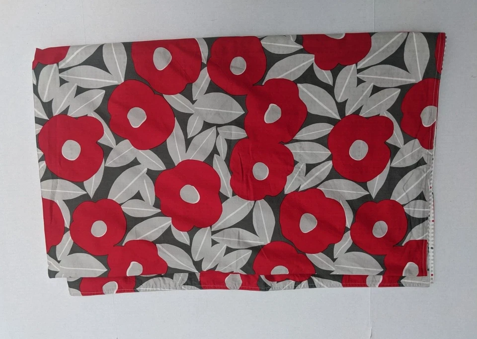 notNeutral Poppy Floral Duvet Cover Twin Multicolor Reversible  100% Cotton - Image 2 of 4