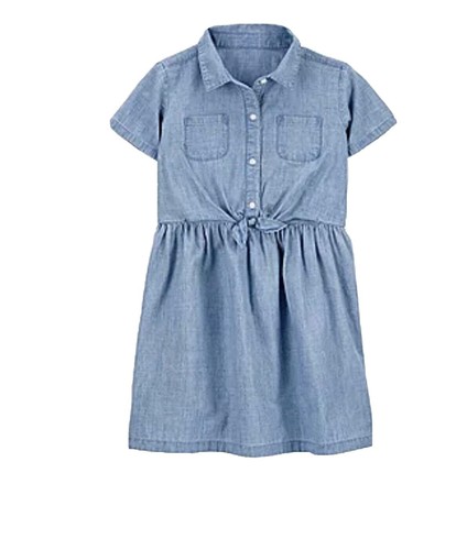 Carter's Girls Dress Size 6/6X Blue Gingham Sundress Sleeveless Summer  Outfit | eBay