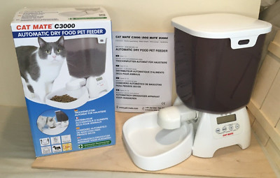 *Cat Mate C3000 AUTOMATIC CAT FEEDER For Dry Food, Timed Cat & Small Dog Feeder