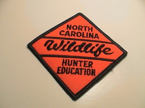 NORTH CAROLINA WILDLIFE SAFE HUNTER EDUCATION GUN HUNTING THICK LETTERS ...