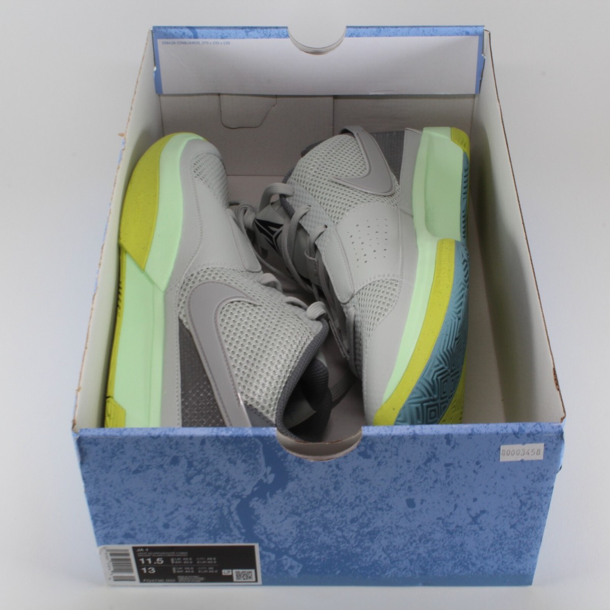 Nike JA 1 'Light Silver' Grey Cyber Green FQ4796-003 Men's