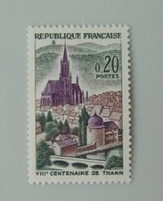 Année 1961 france YT 1308 neuf luxe ** ville de thann