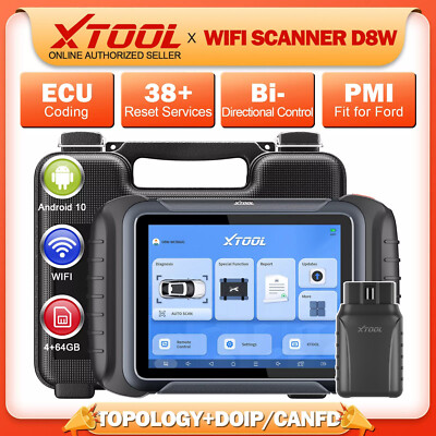 XTOOL D8W Bidirectional Scanner Auto Diagnostic Tool Topology E.CU Coding Reset