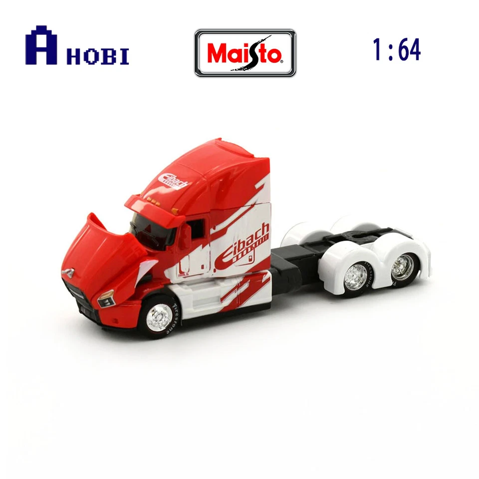 Maisto 1:64 Scale Custom Rigs Mack Anthem Trucks Eibach Red White Diecast Model