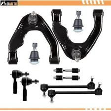 Fits 2000-2004 Nissan Xterra 10PCS Front Uppper Control Arms & Tierods Sway Bars