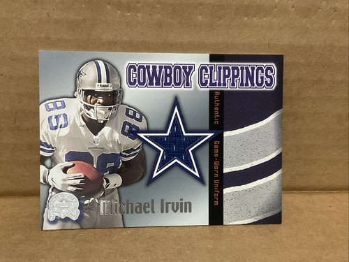 2000 Greats of the Game Cowboy Clippings #4CCL Michael Irvin Game Used - Picture 3 of 5