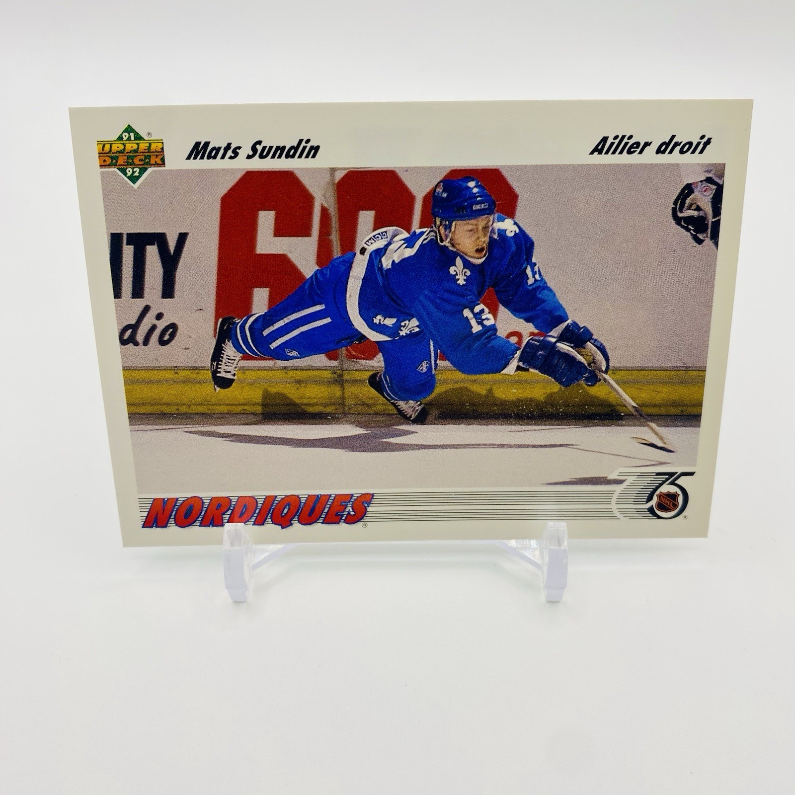 1991-92 Upper Deck French #134 Mats Sundin Quebec Nordiques (COMBINED SHIPPING)