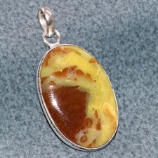 Ciondolo placcato argento 925 opale verde australiano 2" gioielli più belli GW