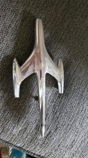 Vintage Oem 1957 Oldsmobile Gm Rocket Super 88 Chrome Rh Fender Rocket Ornament Vintage Oem 1957 Oldsmobile Gm Rocket Super 88 Chrome Rh Fender Rocket Ornament