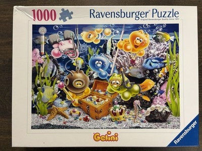 Ravensburger Gelini Underwater Fun 1000 Piece Puzzle - COMPLETE!
