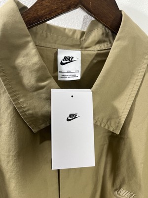 Size XXL Nike Woven Military Short Sleeve Button Down Shirt Mens