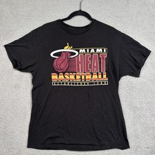 Miami Heat Shirt Mens Large NBA Basketball Established 1988 Tee Vintage 90s