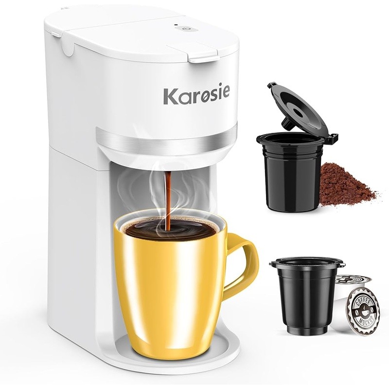 Fast Brew K Pod Ground Coffee Portable Self-cleaning